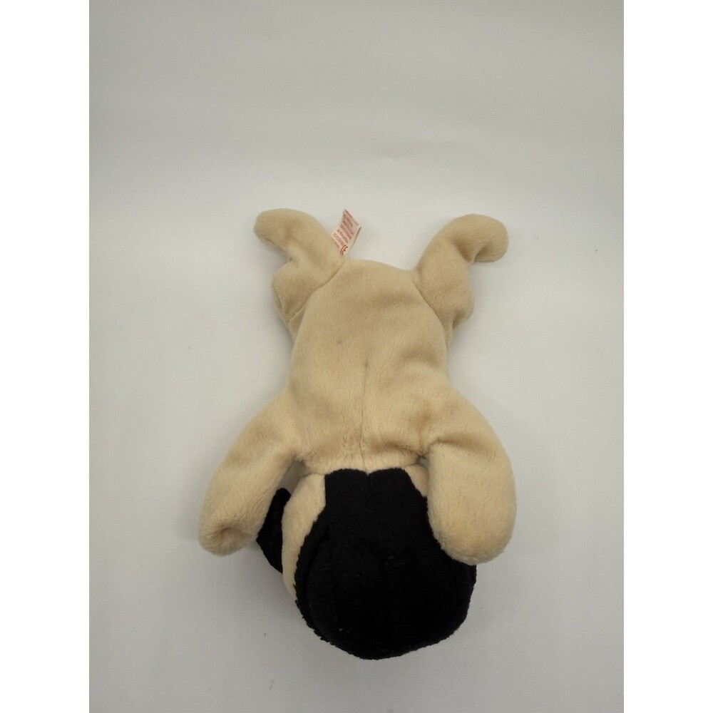 TY Beanie Babies Collection Pugsly Beanie Baby Pug Dog 1996 New No Tags - Picture 6 of 9